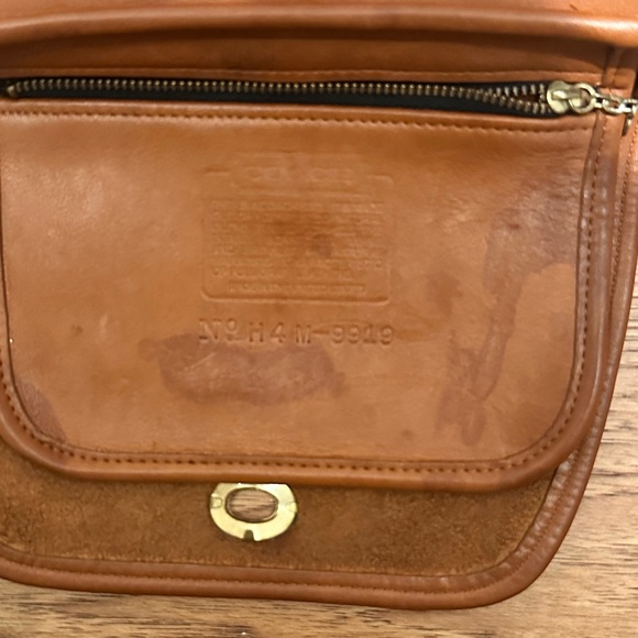 Coach Vintage Quincy 9919 British Tan Leather Crossbody Bag - Picture 9 of 10